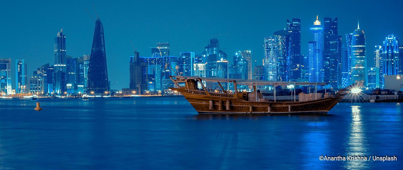 Corniche di Doha, Qatar. Foto: Anantha Krishna / Unsplash
